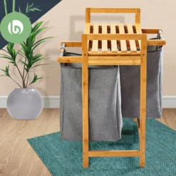 Wäschestation 2 Herausnehmbare Säcke Bambus Baumwolle 6 Wäschestation 2 Herausnehmbare Säcke Bambus Baumwolle -Deutschland Klarstein Verkaufs-Shop 10038102 yy 0007 logo