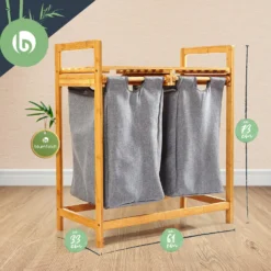 Wäschestation 2 Herausnehmbare Säcke Bambus Baumwolle 7 Wäschestation 2 Herausnehmbare Säcke Bambus Baumwolle -Deutschland Klarstein Verkaufs-Shop 10038102 yy 0008 logo