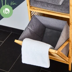 2-in-1 Standregal 2 Ablagefächer Herausnehmbarer Korb Bambus Baumwolle -Deutschland Klarstein Verkaufs-Shop 10038135 yy 0004 logo