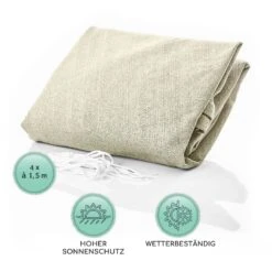 Rechteckiges Sonnensegel 2x3 M Mit Befestigungsringen Polyester Luftdurchlässig -Deutschland Klarstein Verkaufs-Shop 10038157 de 0005 logo