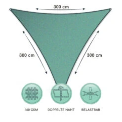 Dreieckiges Sonnensegel 3x3x3 M Polyester Luftdurchlässig -Deutschland Klarstein Verkaufs-Shop 10038200 de 0006 logo