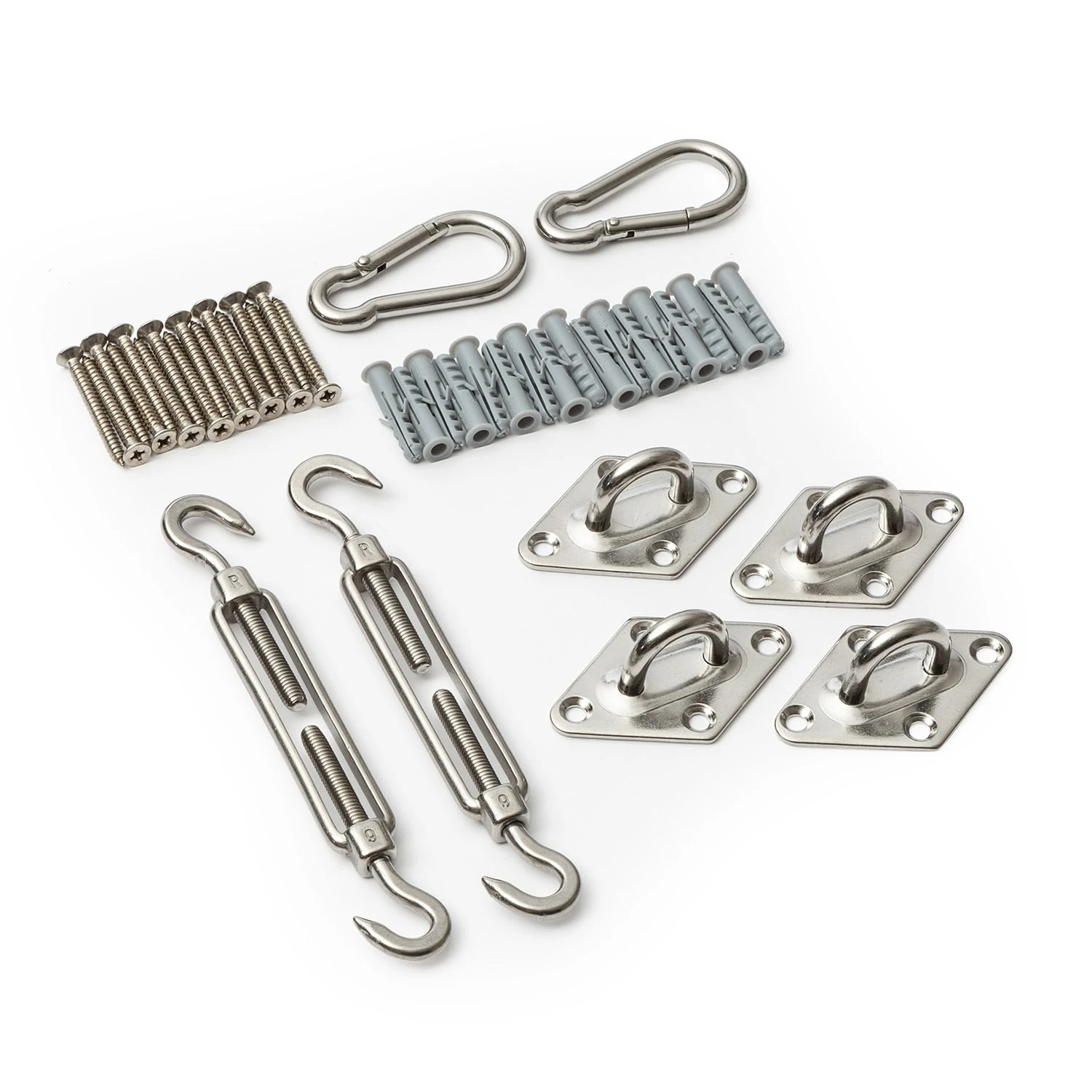 Befestigungskit für Sonnensegel rostfreier Edelstahl 24-teilig Befestigungskit Für Sonnensegel Rostfreier Edelstahl 24-teilig -Deutschland Klarstein Verkaufs-Shop 10038218 yy 0001 titel