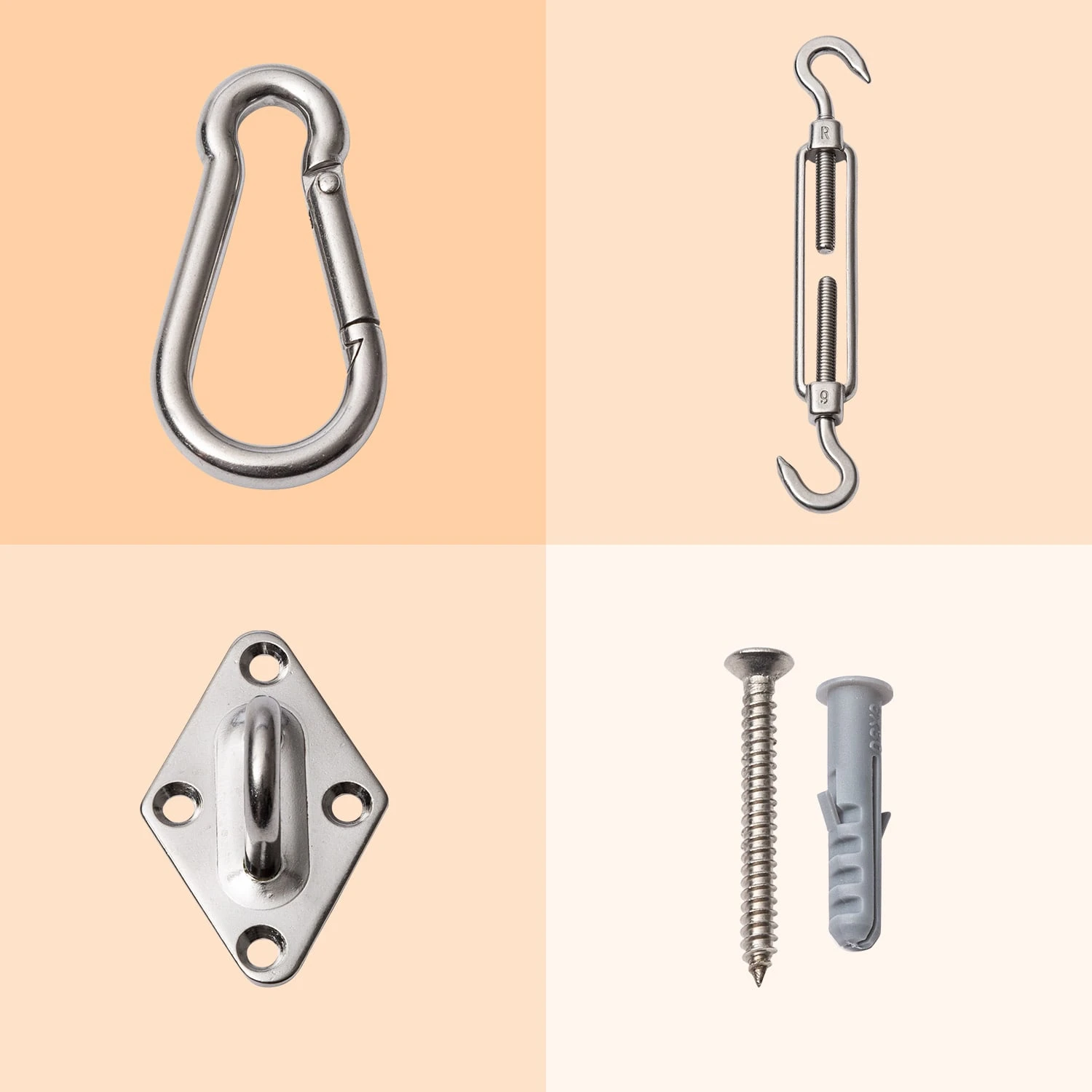 Befestigungskit für Sonnensegel rostfreier Edelstahl 24-teilig Befestigungskit Für Sonnensegel Rostfreier Edelstahl 24-teilig -Deutschland Klarstein Verkaufs-Shop 10038218 yy 0002 logo