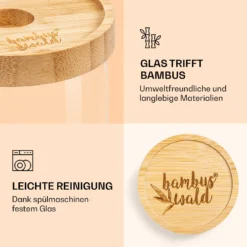 Stapelglas Mit Bambusdeckel 1700 Ml Stapelbar Luftdicht -Deutschland Klarstein Verkaufs-Shop 10038240 de 0004 logo