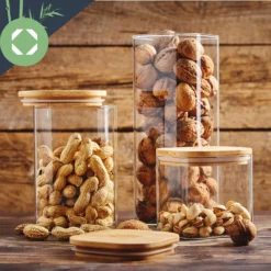 Eckiges Glas Mit Bambusdeckel Luftdicht Mit Silikonring 10x10x10 Cm 3x 700 Ml 3 Eckiges Glas Mit Bambusdeckel Luftdicht Mit Silikonring 10x10x10 Cm 3x 700 Ml -Deutschland Klarstein Verkaufs-Shop 10038258 yy 0004 logo