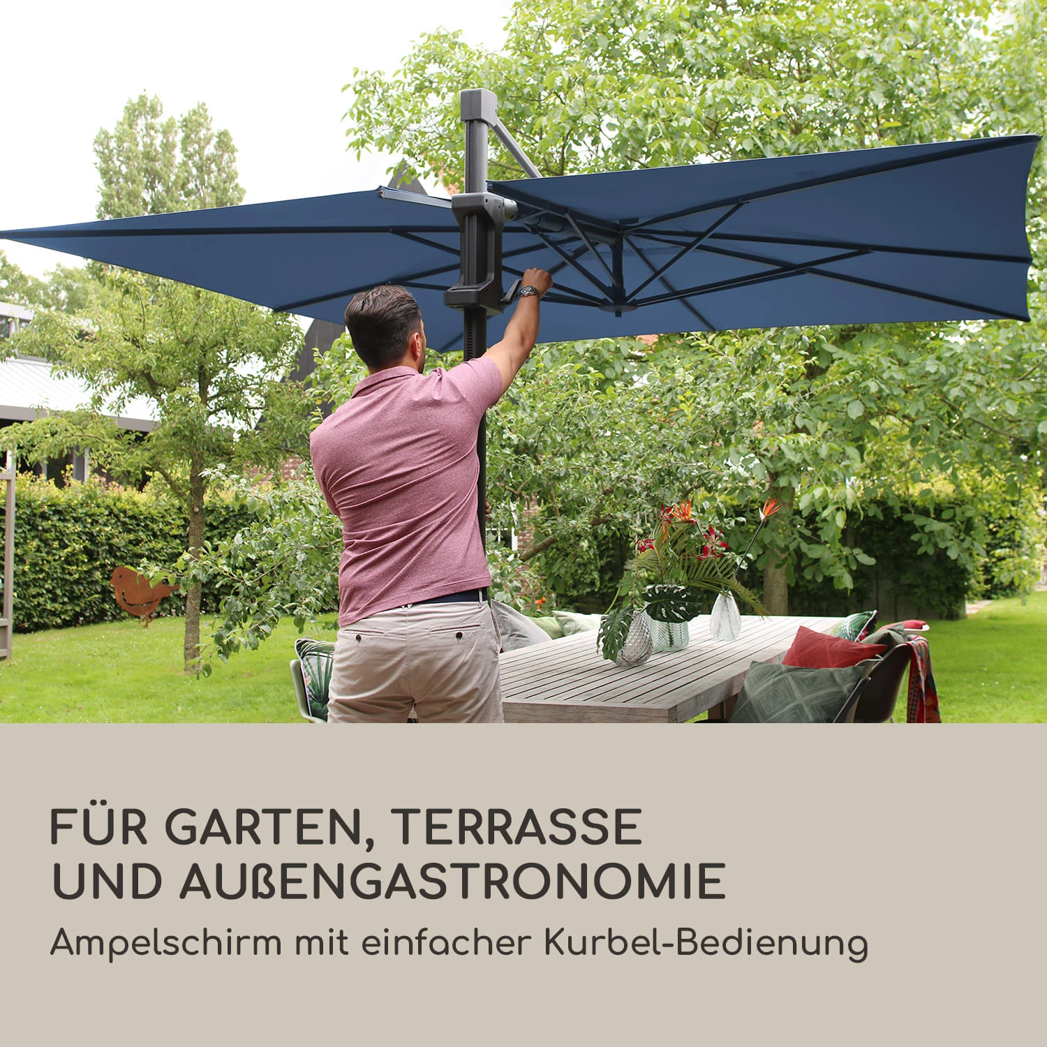 Saint-Tropez Ampelschirm 3-Achsen-Rotation 360° drehbar 3 x 3,55 m UV-Schutz 50+ Saint-Tropez Ampelschirm 3-Achsen-Rotation 360° Drehbar 3 X 3,55 M UV-Schutz 50+ -Deutschland Klarstein Verkaufs-Shop 10038319 de 0002 logo