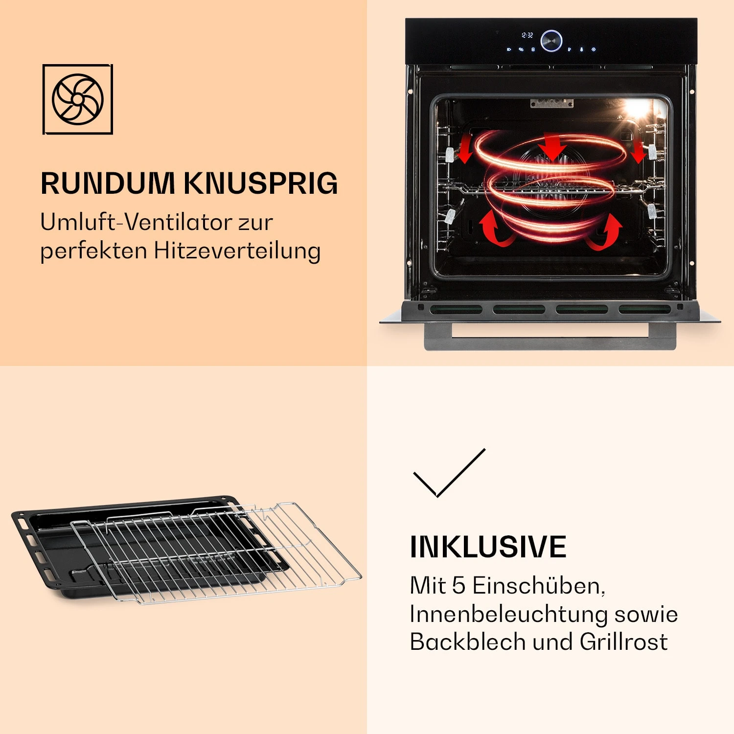 Illuminosa Smart Einbaubackofen 2800W 11 Funktionen App-Steuerung Illuminosa Smart Einbaubackofen 2800W 11 Funktionen App-Steuerung -Deutschland Klarstein Verkaufs-Shop 10038335 de 0006 logo