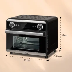 AeroVital Jumbo 3-in-1 Heißluftfritteuse Toaster Dörrautomat 1550 W 18 Liter -Deutschland Klarstein Verkaufs-Shop 10038338 yy 0011 dimensions