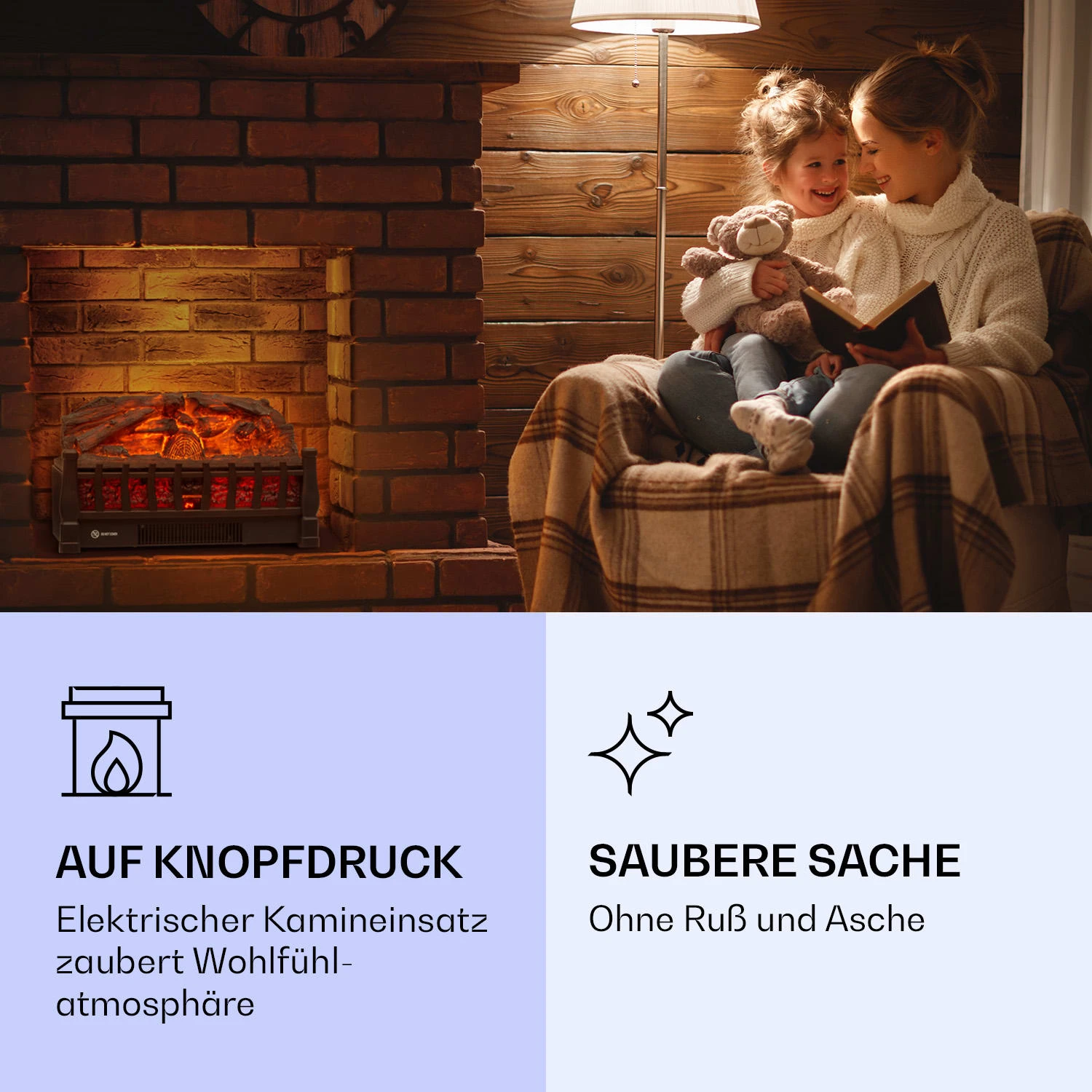 Kamini FXL 2G Elektrischer Kamin Kamineinsatz 1800 W LED-3D-Flammenillusion Kamini FXL 2G Elektrischer Kamin Kamineinsatz 1800 W LED-3D-Flammenillusion -Deutschland Klarstein Verkaufs-Shop 10038365 de 0002 logo