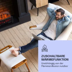 Kamini FXL 2G Elektrischer Kamin Kamineinsatz 1800 W LED-3D-Flammenillusion 5 Kamini FXL 2G Elektrischer Kamin Kamineinsatz 1800 W LED-3D-Flammenillusion -Deutschland Klarstein Verkaufs-Shop 10038365 de 0006 logo