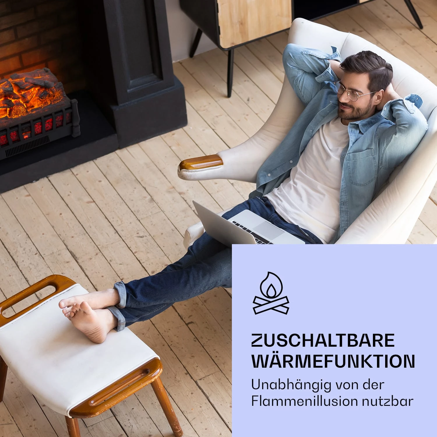 Kamini FXL 2G Elektrischer Kamin Kamineinsatz 1800 W LED-3D-Flammenillusion Kamini FXL 2G Elektrischer Kamin Kamineinsatz 1800 W LED-3D-Flammenillusion -Deutschland Klarstein Verkaufs-Shop 10038365 de 0006 logo