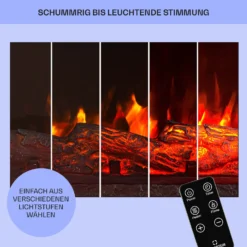 Kamini FXL 2G Elektrischer Kamin Kamineinsatz 1800 W LED-3D-Flammenillusion 7 Kamini FXL 2G Elektrischer Kamin Kamineinsatz 1800 W LED-3D-Flammenillusion -Deutschland Klarstein Verkaufs-Shop 10038365 de 0008 usp