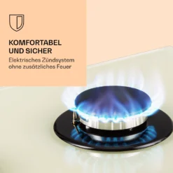 Victoria 5 Gaskochfeld 5-flammig Sabaf-Brenner Glaskeramik Retro-Look -Deutschland Klarstein Verkaufs-Shop 10038377 de 0004 logo