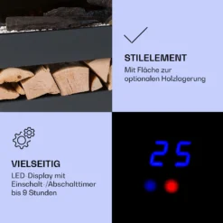 Studio Light & Fire 3 Smart Kamin 1000/2000W MDF WiFi-Steuerung -Deutschland Klarstein Verkaufs-Shop 10038384 de 0004 logo