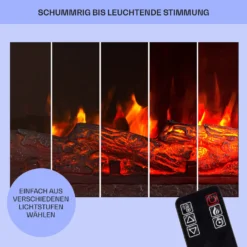 Studio Light & Fire 3 Smart Kamin 1000/2000W MDF WiFi-Steuerung -Deutschland Klarstein Verkaufs-Shop 10038384 de 0008 usp