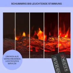 Studio Light & Fire 1 Smart Kamin 1000/2000W MDF WiFi-Steuerung -Deutschland Klarstein Verkaufs-Shop 10038385 de 0008 usp