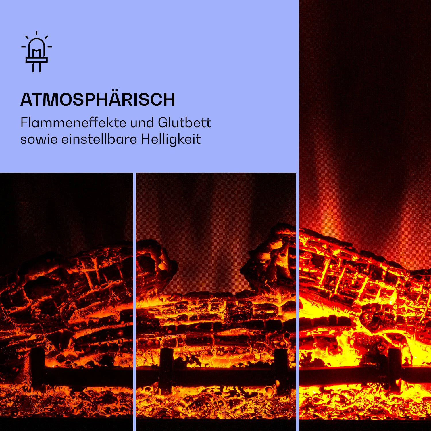 Studio 10 Arc Elektrokamin 1800 W LED-Flammen Heizlüfter Fernbedienung Studio 10 Arc Elektrokamin 1800 W LED-Flammen Heizlüfter Fernbedienung -Deutschland Klarstein Verkaufs-Shop 10038402 de 0004 logo