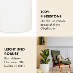 Gendt Pflanztopf Übertopf Faserstein In/Outdoor 2 Gendt Pflanztopf Übertopf Faserstein In/Outdoor -Deutschland Klarstein Verkaufs-Shop 10038466 de 0003 usp