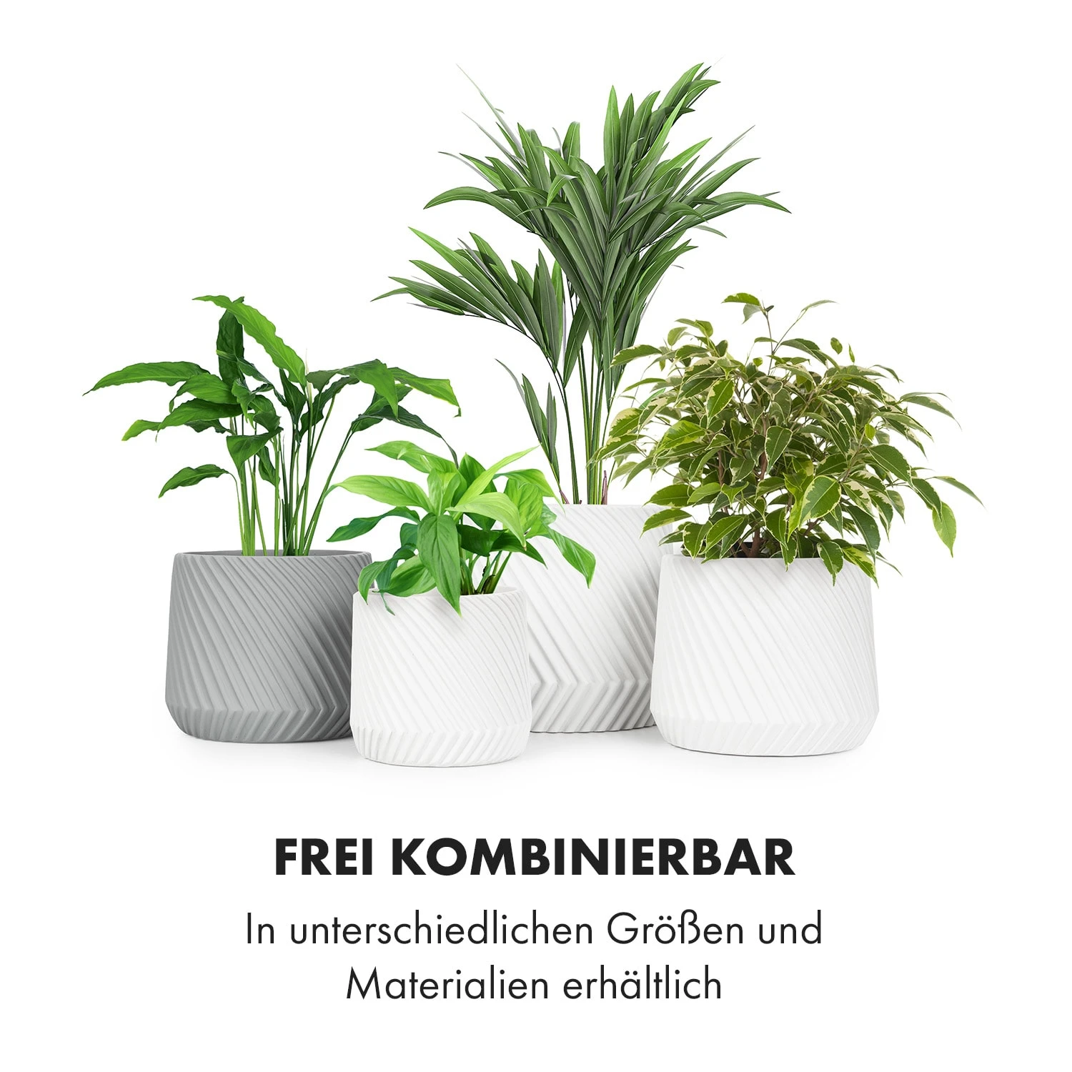 Heusden Blumentopf 2er-Set Polystone pflanzenfreundlich handgemacht 3D-Optik Heusden Blumentopf 2er-Set Polystone Pflanzenfreundlich Handgemacht 3D-Optik -Deutschland Klarstein Verkaufs-Shop 10038484 de 0006 logo