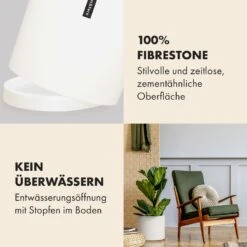 Pflanztopf Übertopf Faserstein In/Outdoor -Deutschland Klarstein Verkaufs-Shop 10038510 de 0003 usp