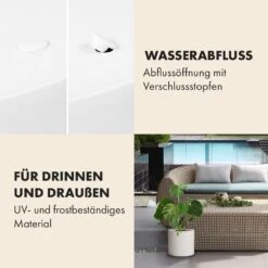 Pflanztopf Übertopf Faserstein In/Outdoor -Deutschland Klarstein Verkaufs-Shop 10038510 de 0004 usp