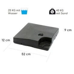 Limousin Sonnenschirmständer-Gewichte 140 Kg Leergewichte 4er-Set -Deutschland Klarstein Verkaufs-Shop 10038527 de 0007 logo