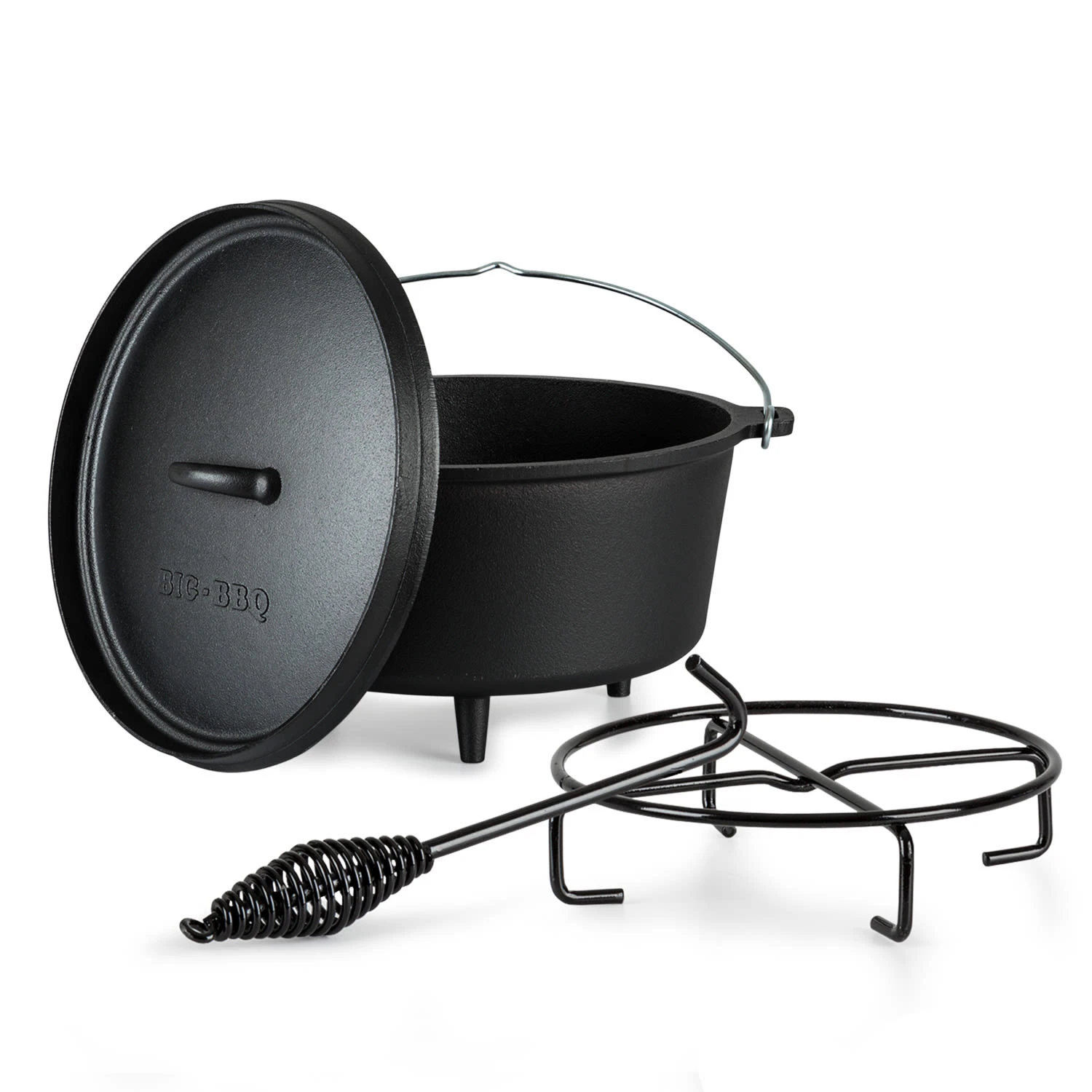 Galloway Dutch Oven 9.0 BBQ-Topf Gusseisen Standfüße Größe L / 9 qt Galloway Dutch Oven 9.0 BBQ-Topf Gusseisen Standfüße Größe L / 9 Qt -Deutschland Klarstein Verkaufs-Shop 10038586 yy 0001 titel
