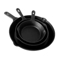 Parthenaise Bratpfannen 3er-Set 12/16/21cm Ø Gusseisen Rund Voreingebrannt -Deutschland Klarstein Verkaufs-Shop 10038597 yy 0004 logo