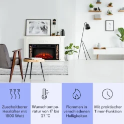 Saint Helens Elektrokamin 1900 W LED-Technik Fernbedienung 2 Saint Helens Elektrokamin 1900 W LED-Technik Fernbedienung -Deutschland Klarstein Verkaufs-Shop 10038615 de 0003 usp