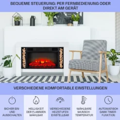 Studio Loft 2 Elektrokamin 1900 W LED-Technik Fernbedienung 5 Studio Loft 2 Elektrokamin 1900 W LED-Technik Fernbedienung -Deutschland Klarstein Verkaufs-Shop 10038617 de 0006 usp