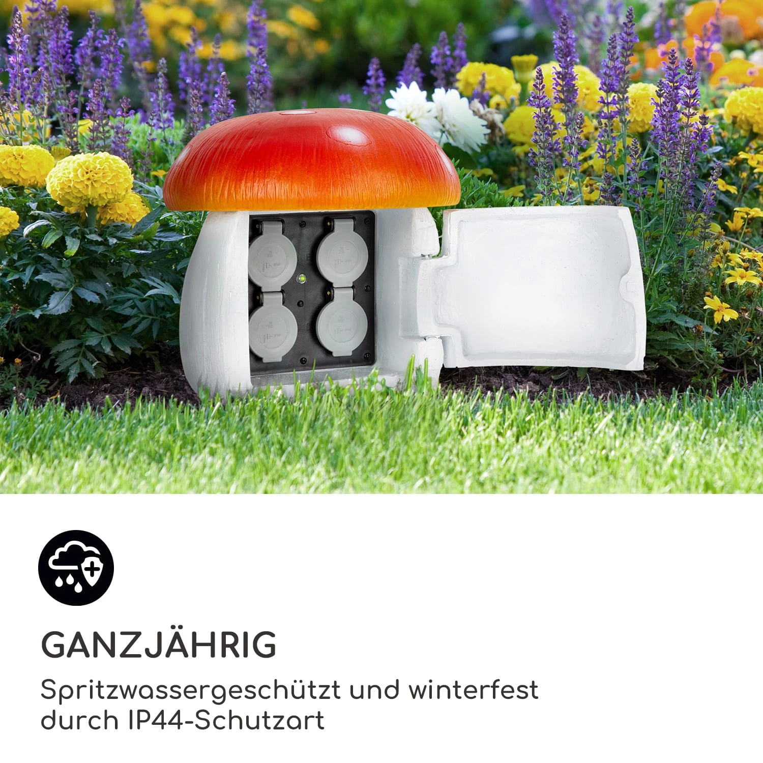 Power Mushroom Smart Gartensteckdose WiFi-Steuerung 3680 Watt IP44 Power Mushroom Smart Gartensteckdose WiFi-Steuerung 3680 Watt IP44 -Deutschland Klarstein Verkaufs-Shop 10038628 de 0003 logo