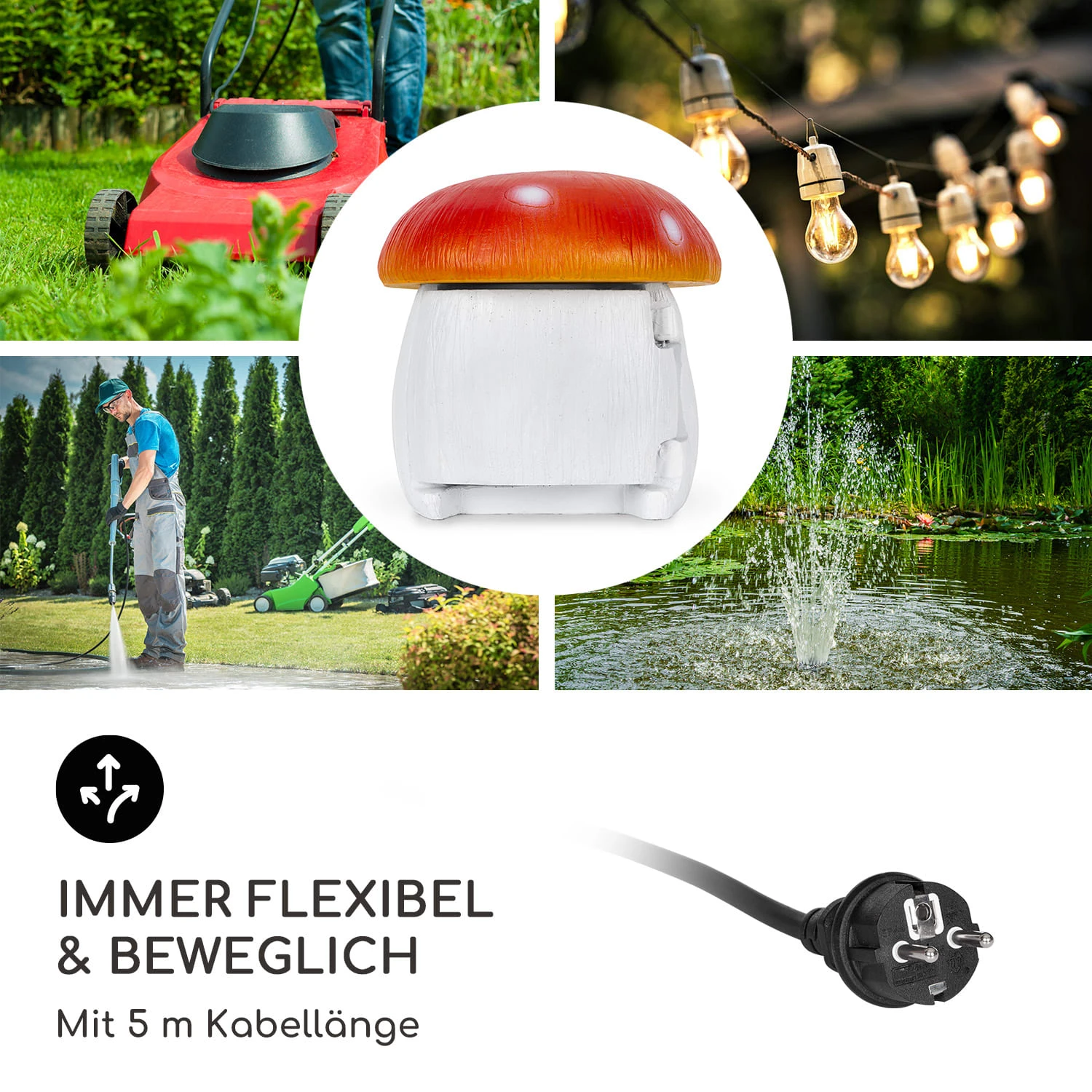 Power Mushroom Smart Gartensteckdose WiFi-Steuerung 3680 Watt IP44 Power Mushroom Smart Gartensteckdose WiFi-Steuerung 3680 Watt IP44 -Deutschland Klarstein Verkaufs-Shop 10038628 de 0005 logo