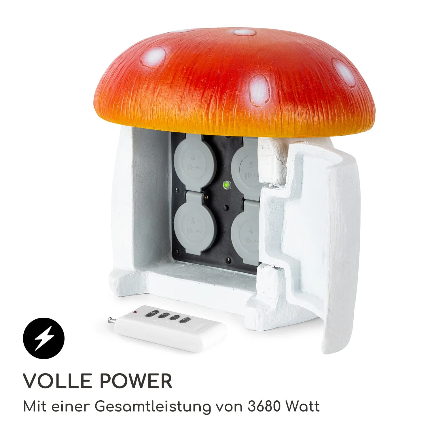 Power Mushroom Smart Gartensteckdose WiFi-Steuerung 3680 Watt IP44 Power Mushroom Smart Gartensteckdose WiFi-Steuerung 3680 Watt IP44 -Deutschland Klarstein Verkaufs-Shop 10038628 de 0006 logo