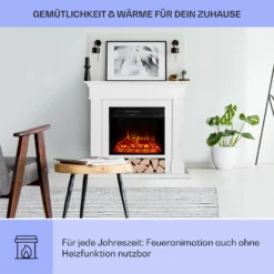 Las Pilas Elektrokamin Heizlüfter 900/1800W Wochentimer Fernbedienung -Deutschland Klarstein Verkaufs-Shop 10038629 de 0004 usp