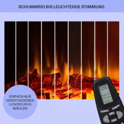 Loloru Elektrokamin Heizlüfter 900/1800W Wochentimer Fernbedienung -Deutschland Klarstein Verkaufs-Shop 10038631 de 0007 usp