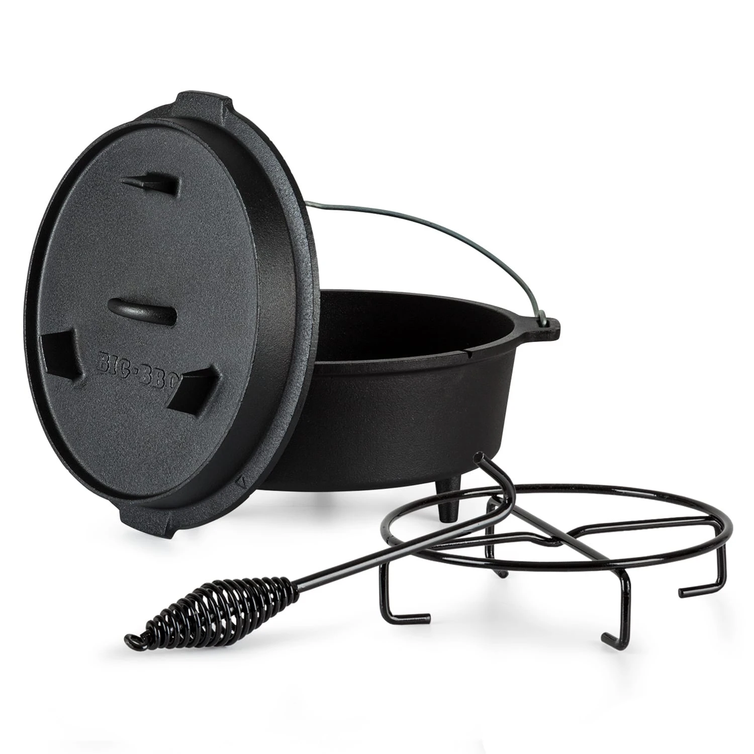 Guernsey Premium Dutch Oven 6.0 BBQ-Topf Gusseisen Standfüße Größe M / 6 qt Guernsey Premium Dutch Oven 6.0 BBQ-Topf Gusseisen Standfüße Größe M / 6 Qt -Deutschland Klarstein Verkaufs-Shop 10038642 yy 0001 titel