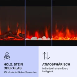 Galeras Elektrischer Wand- Und Einbaukamin 1800 W LED 3 Farben Timer -Deutschland Klarstein Verkaufs-Shop 10038687 de 0004 logo