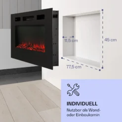 Galeras Elektrischer Wand- Und Einbaukamin 1800 W LED 3 Farben Timer -Deutschland Klarstein Verkaufs-Shop 10038687 de 0005 logo