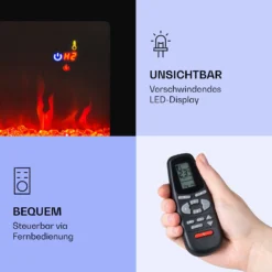 Galeras Elektrischer Wand- Und Einbaukamin 1800 W LED 3 Farben Timer -Deutschland Klarstein Verkaufs-Shop 10038687 de 0006 logo
