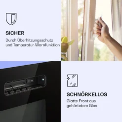 Galeras Elektrischer Wand- Und Einbaukamin 1800 W LED 3 Farben Timer -Deutschland Klarstein Verkaufs-Shop 10038687 de 0007 logo