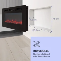 Galeras Elektrischer Wand- Und Einbaukamin 1800 W LED 3 Farben Timer -Deutschland Klarstein Verkaufs-Shop 10038689 de 0005 logo