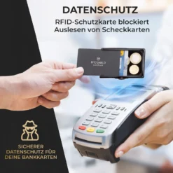 ZNAP Slim Wallet 12 Karten Münzfach 8 X 1,8 X 6 Cm (BxHxT) RFID-Schutz -Deutschland Klarstein Verkaufs-Shop 10038735 de 0003 usp