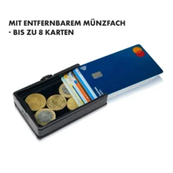 ZNAP Slim Wallet 12 Karten Münzfach 8 X 1,8 X 6 Cm (BxHxT) RFID-Schutz -Deutschland Klarstein Verkaufs-Shop 10038735 de 0005 logo