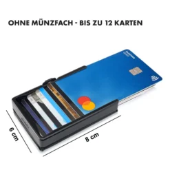 ZNAP Slim Wallet 12 Karten Münzfach 8 X 1,8 X 6 Cm (BxHxT) RFID-Schutz -Deutschland Klarstein Verkaufs-Shop 10038735 de 0007 logo