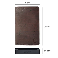 ZNAP Slim Wallet 12 Karten Münzfach 8 X 1,8 X 6 Cm (BxHxT) RFID-Schutz -Deutschland Klarstein Verkaufs-Shop 10038735 yy 0008 dimensions