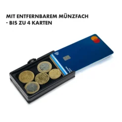 ZNAP Slim Wallet 8 Karten Münzfach 8 X 1,5 X 6 Cm (BxHxT) RFID-Schutz -Deutschland Klarstein Verkaufs-Shop 10038736 de 0005 logo