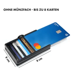 ZNAP Slim Wallet 8 Karten Münzfach 8 X 1,5 X 6 Cm (BxHxT) RFID-Schutz -Deutschland Klarstein Verkaufs-Shop 10038736 de 0007 logo