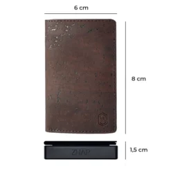 ZNAP Slim Wallet 8 Karten Münzfach 8 X 1,5 X 6 Cm (BxHxT) RFID-Schutz -Deutschland Klarstein Verkaufs-Shop 10038736 yy 0008 dimensions