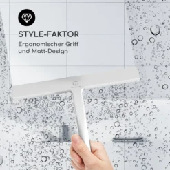 Blaze Duschabzieher 23 Cm Silikonumhüllung Edelstahlkern Modernes Design -Deutschland Klarstein Verkaufs-Shop 10039057 de 0003 usp