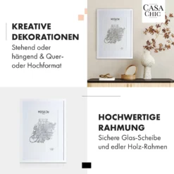 Kenton Bilderrahmen Rechteckig DIN A1 Passepartout Plexiglas -Deutschland Klarstein Verkaufs-Shop 10039262 de 0003 usp